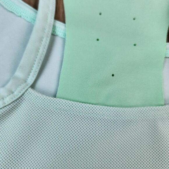 🔹️Under Armour Mint Racerback Heat Gear Athletic Sleeveless Top Large - Picture 7 of 10